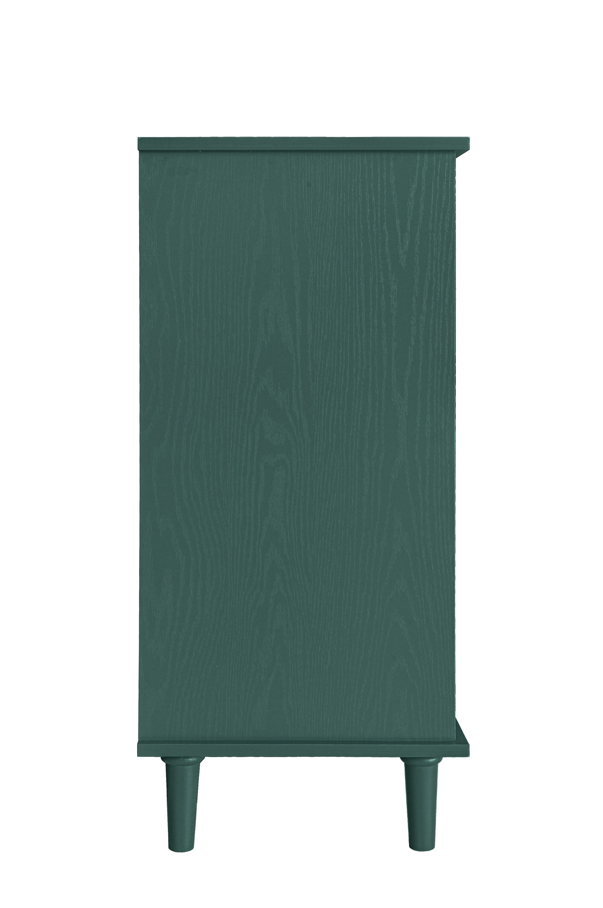 2 Door 2 Drawer Cabinet, American Furniture, Suitable For Bedroom, Living Room, Study Dark Green Mdf