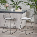 Niez Counter Stool Grey Ivory Iron