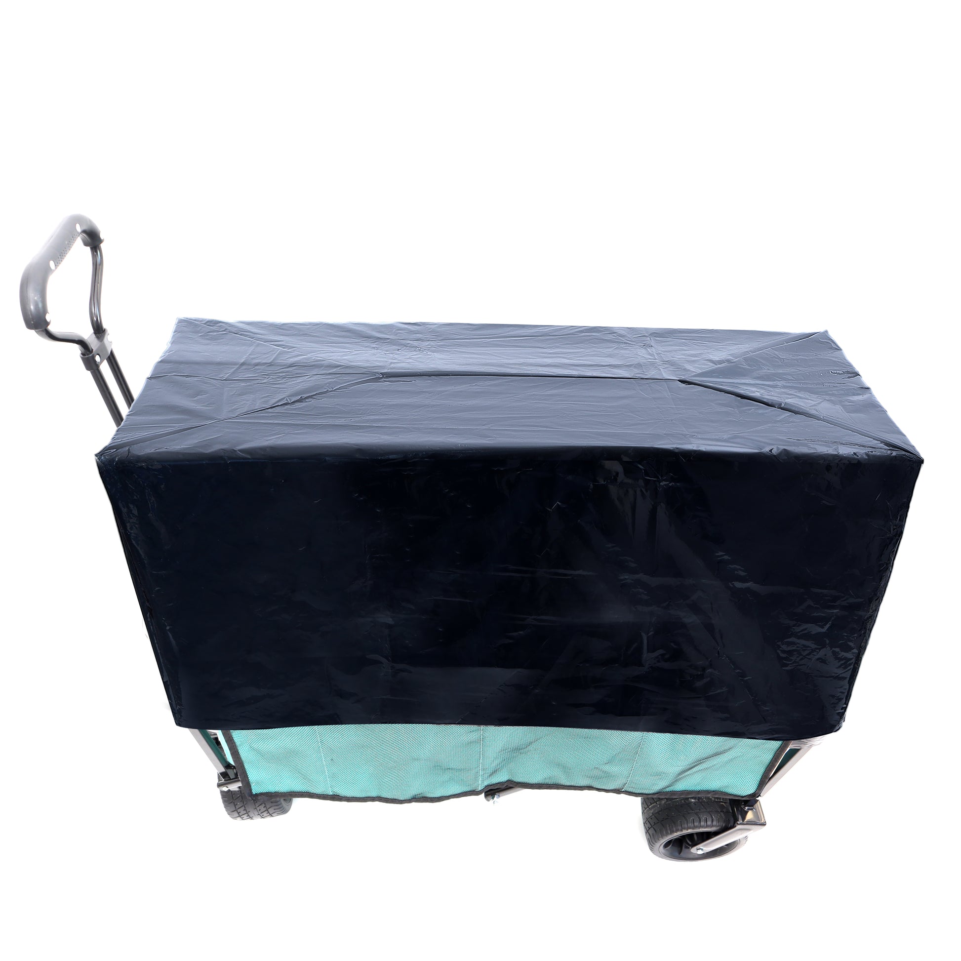 440Lbs Collapsible Foldable Wagon Cart With Strapping System ,Beach Wagon Utility Cart Utility Wagon Grocery Cart For Camping Shopping Sports Gardening Fishing Supports 3Pcs Plastic Liner Bag Blue