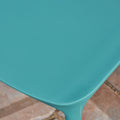 Katherina Injection Molding Pp Chair Set Of 2 Teal Polypropylene