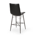 Bar Stool Mp2 Set Of 2 Black Pu