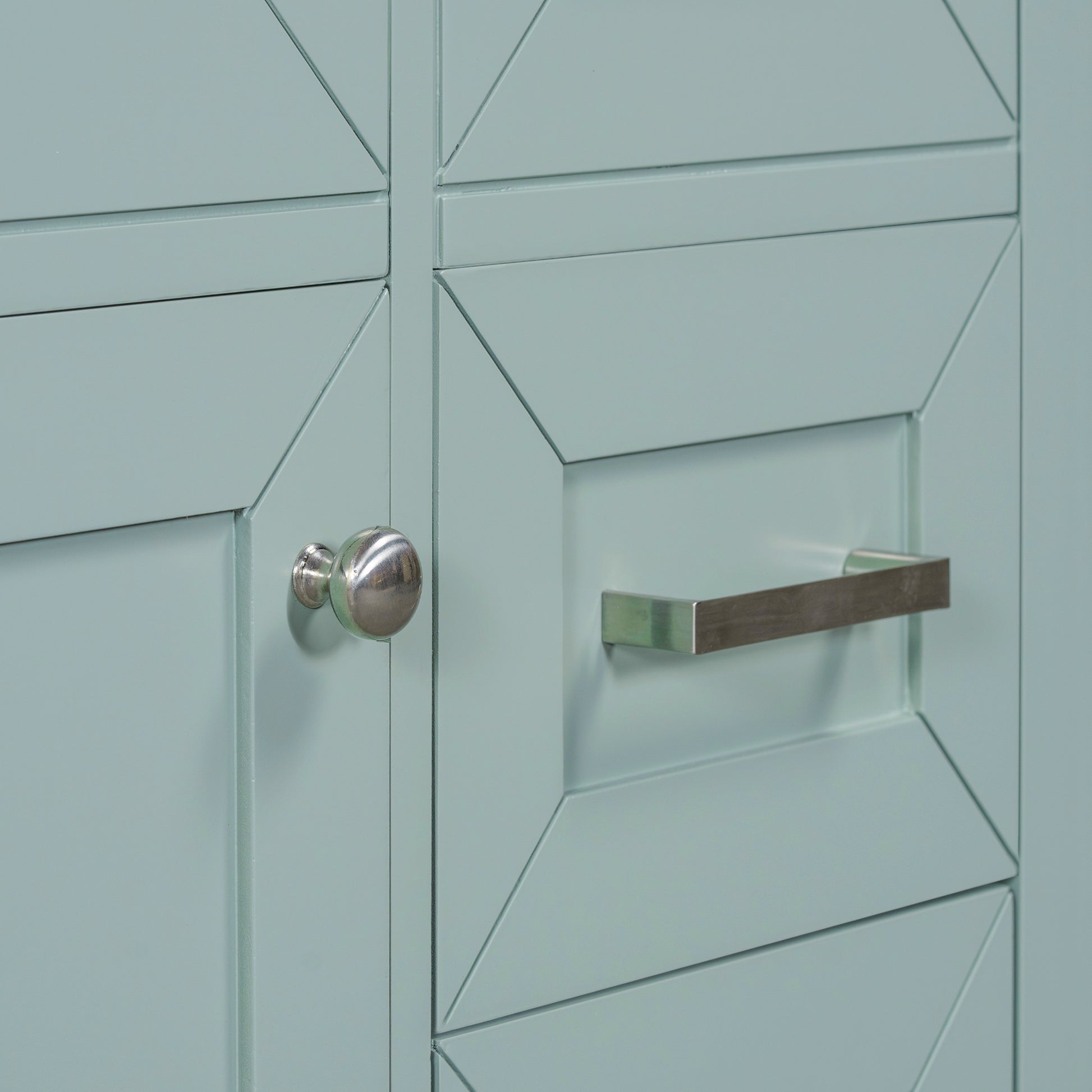 30" Bathroom Vanity With Sink Combo, Green Bathroom Cabinet With Drawers, Solid Frame And Mdf Board Old Sku:N725S999222F Green Solid Wood Mdf