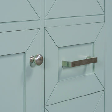 30" Bathroom Vanity With Sink Combo, Green Bathroom Cabinet With Drawers, Solid Frame And Mdf Board Old Sku:N725S999222F Green Solid Wood Mdf