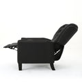 Modern Dark Grey Fabric Push Back Recliner Antique Dark Grey Fabric