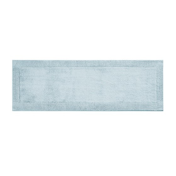 100% Cotton Tufted 3000 Gsm Reversible Bath Rug Blue Cotton