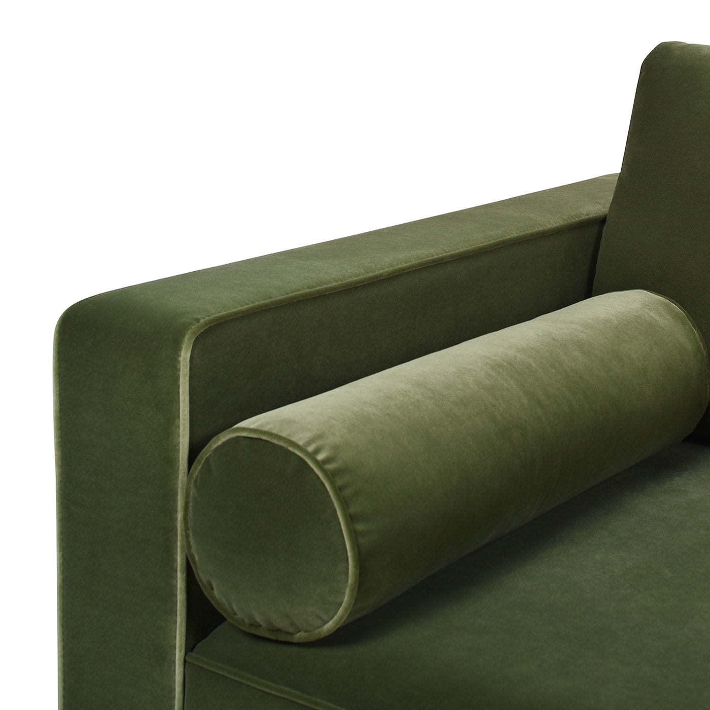 Nicholi 84" Mid Century Modern Sofa, Olive Green Performance Velvet Olive Green Foam Velvet 3 Seat