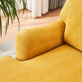 Modern Mid Century Indoor Oversized Chaise Lounger Comfort Sleeper Sofa With Soild Wood Legs Yellow Foam 1 Seat