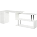 Homcom Rotating Computer Desk, 55
