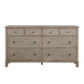 Gray Oak Finish Classic Transitional Bedroom Furniture 1Pc Dresser Of 8 Drawers Wooden Furniture Oak Bedroom Wood