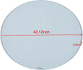 Tempered Clear Glass Top.107Cm Clear Glass