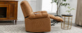 Massage Recliner Chair Electric Power Lift Recliner Chairs With Heat, Vibration, Side Pocket For Living Room, Bedroom, Light Brown Light Brown Velvet