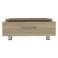 Staten Coffee Table, Four Legs, One Drawerlight Pine Beige Particle Board Particle Board