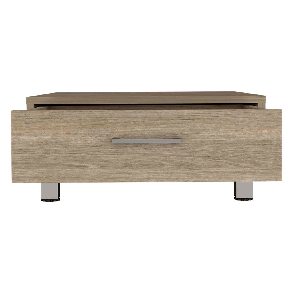 Staten Coffee Table, Four Legs, One Drawerlight Pine Beige Particle Board Particle Board