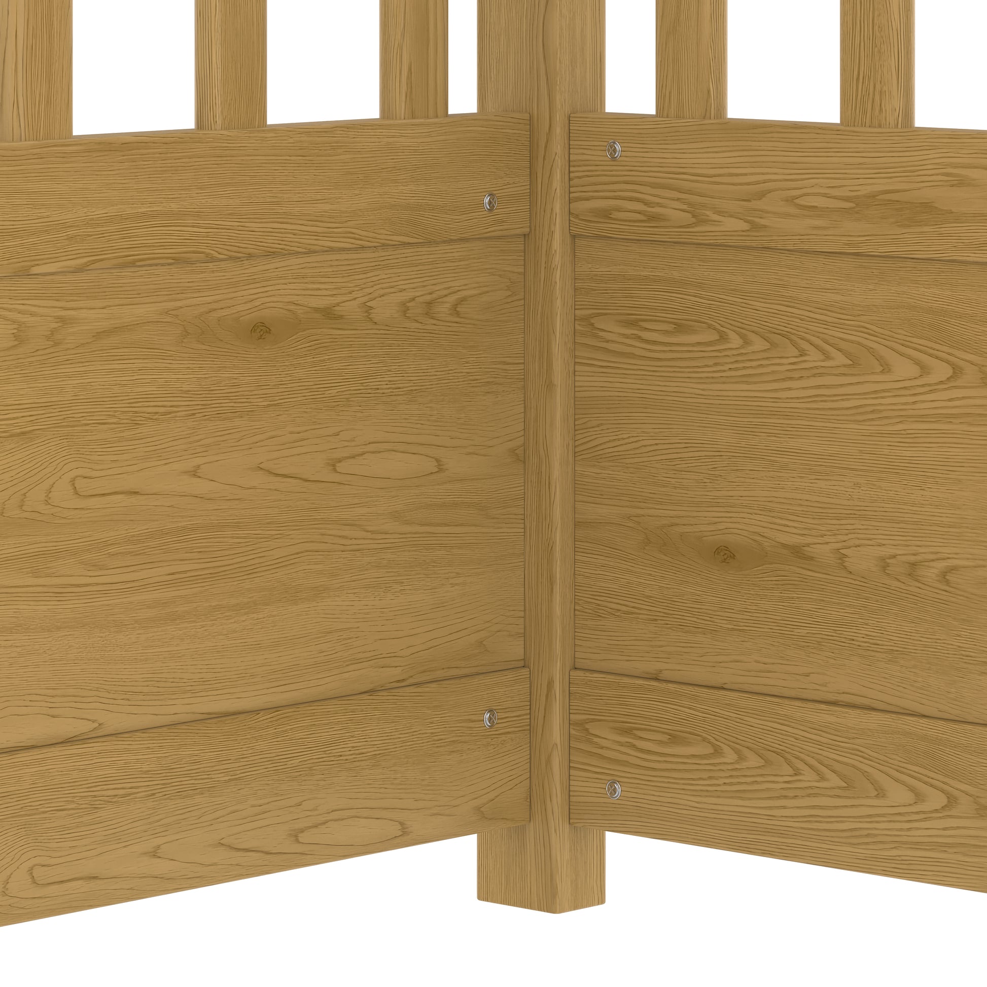 Full Size Canopy Bed Frame With Guardrails For Kids,Floor Bed Full With Four Poster Design,Kids Montessori Floor Bed,Wood Canopy Bed Frame For Girls,Boys Full,Natural Box Spring Required Full