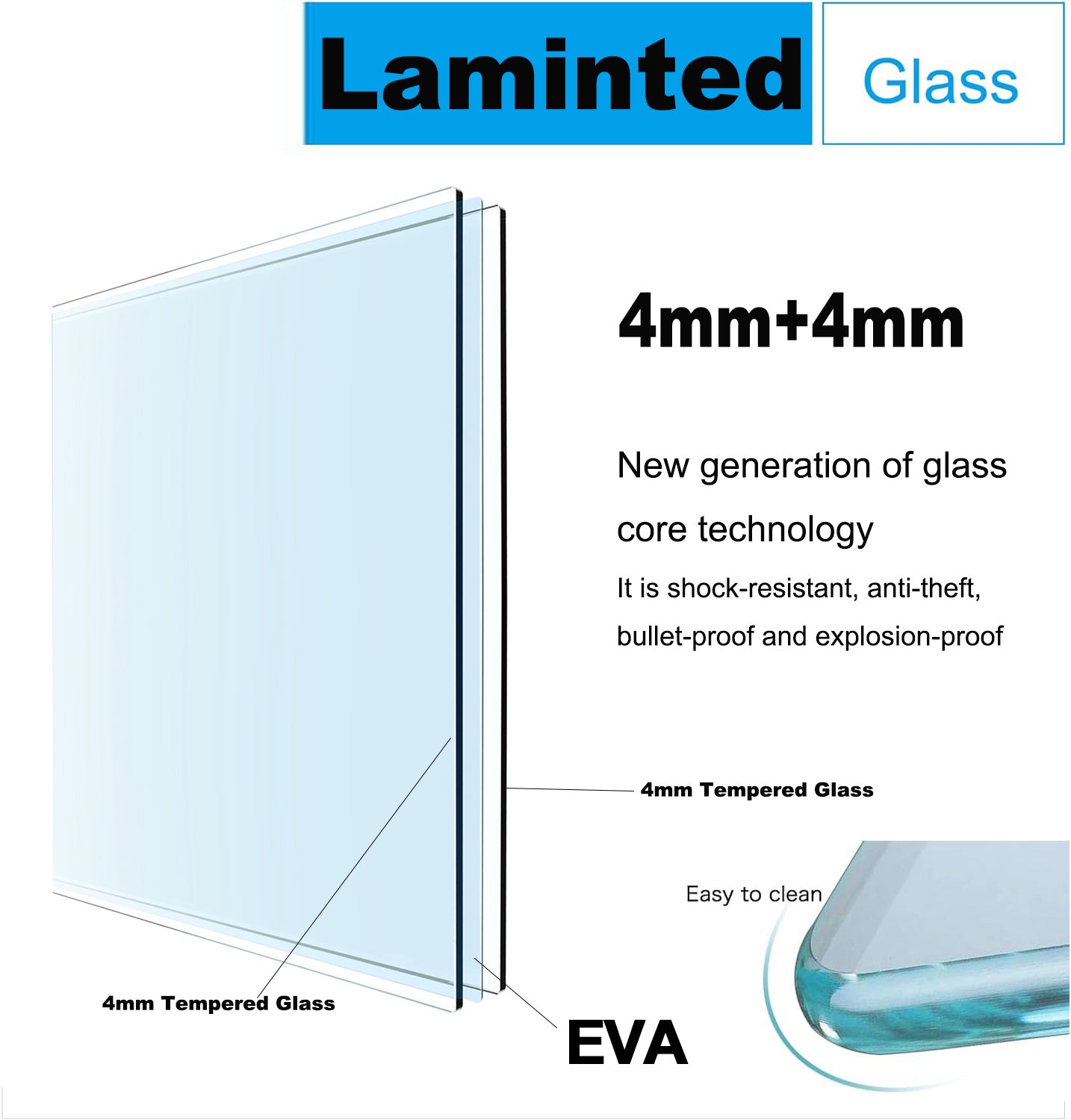 56" 60"W X 70"H Frameless , Double Sliding , 5 16" 8Mm Laminated Glass Premium Tempered Glass Shower Enclosure,Double Side Easy Clean Coat,Matte Black Finished With Buffer Matte Black Bathroom American Design Stainless Steel