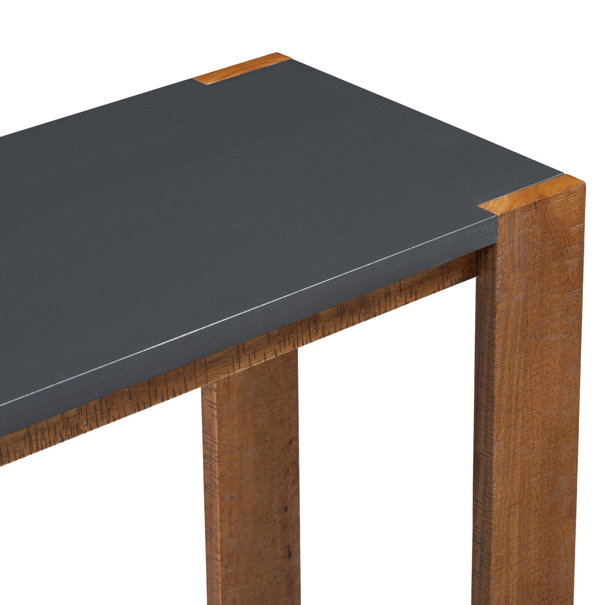 Distinctive Features Of A Minimalist Console Table With Bottom Shelf And Four Legs, Suitable For Entryway, Hallway, Living Room, Foyer, Corridor Black Brown Primary Living Space American Design Shelves Mdf