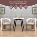 Coolmore Contemporary Designed Velvet Fabric Upholstered Accent Dining Chair Barrel Side Chairs Kitchen Armchair For Living Room Set Of 2 Beige Velvet Beige Foam Velvet