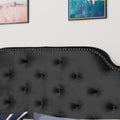 Queen&Full Sized Headboard Queen Black Velvet