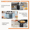 9 In 1 Electric Pressure Cooker 6 Quart, Steamer, Yogurt Maker, Warmer & Sterilizer, Saute, Slow Cooker, Rice Cooker, Egg Cooker, Multi Functional Smart Pot, Stainless Steel Black Stainless Steel