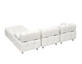 A 90.60 Inch Technology Cloth Beige Sofa, Waterproof, Stain And Cat Scratch Resistant, Can Comfortably Sit In The Apartment Bedroom Without Taking Up Space. White Polyester Blend 4 Seat