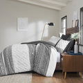 3 Piece Cotton Comforter Set With Chenille Tufting Gray Full Queen Queen Gray Cotton