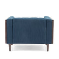 Club Chair Navy Blue Fabric