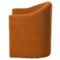 Mirod Stylish Curved Design, Comforting Embrace, Versatile Aesthetic, Dual Purpose Decorative Accent Chair, For Living Room,Bedroom And Study Caramel Boucle