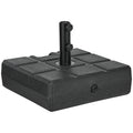 Outsunny 88 Lbs. Fillable Umbrella Base With Steel Umbrella Holder For 1.25