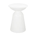 Metal S 2 End Table White Iron