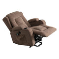 Power Lift Recliner Chair Recliners For Elderly With Heat And Massage Recliner Chair For Living Room With Infinite Position And Side Pocket,Usb Charge Port Brown Brown Power Push Button Soft Heavy Duty Cotton Wood Metal