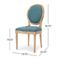 Dining Chair Teal Fabric