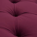 Samuel Tufted Roll Arm Chaise Lounge, Burdy Velvet Burgundy Foam Velvet