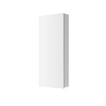 15'' W X 36'' H Surface Frameless Mirror Bathroom Medicine Cabinet, Right Opening Door White Engineered Wood