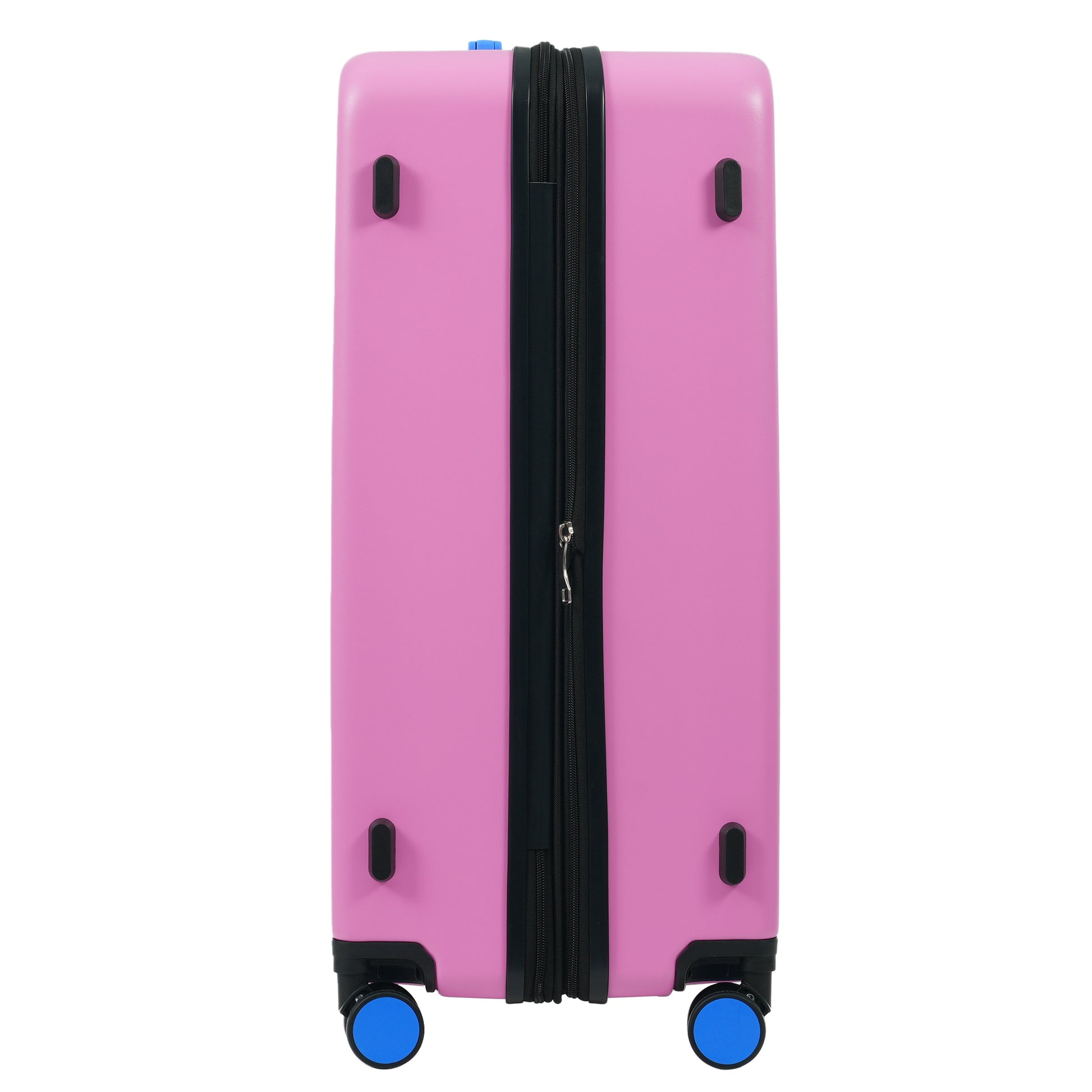 Hardshell Luggage Sets 3 Pcs Contrast Color Suitcase With Spinner Wheels And Tsa Lock 20" 24" 28" Available Pink Abs