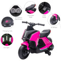 Aosom 6V Kids Motorcycle Dirt Bike Electric Battery Powered Ride On Toy Off Road Street Bike With Music, Headlights, Rechargeable Battery, Training Wheels, For Ages 2 4, Pink Pink Iron Plastic