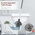 Toilet Brush And Holder Set,Bathroom Cleaning Tool Set With Stand,White White Modern Plastic