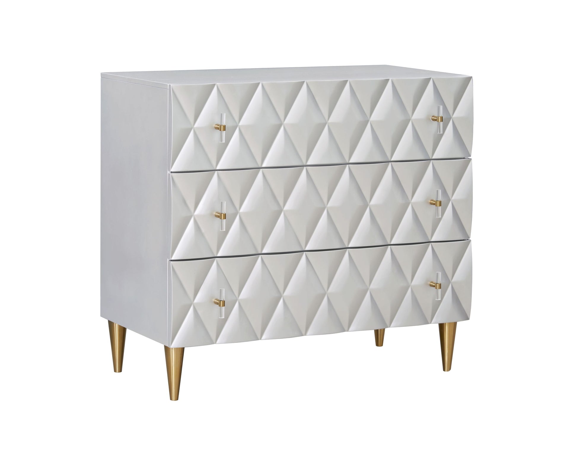 Metallic Silver And Champagne 3 Drawer Console Cabinet Freestanding 3 4 Drawers Champagne Primary Living Space Drawers Included Modern Wood Metal