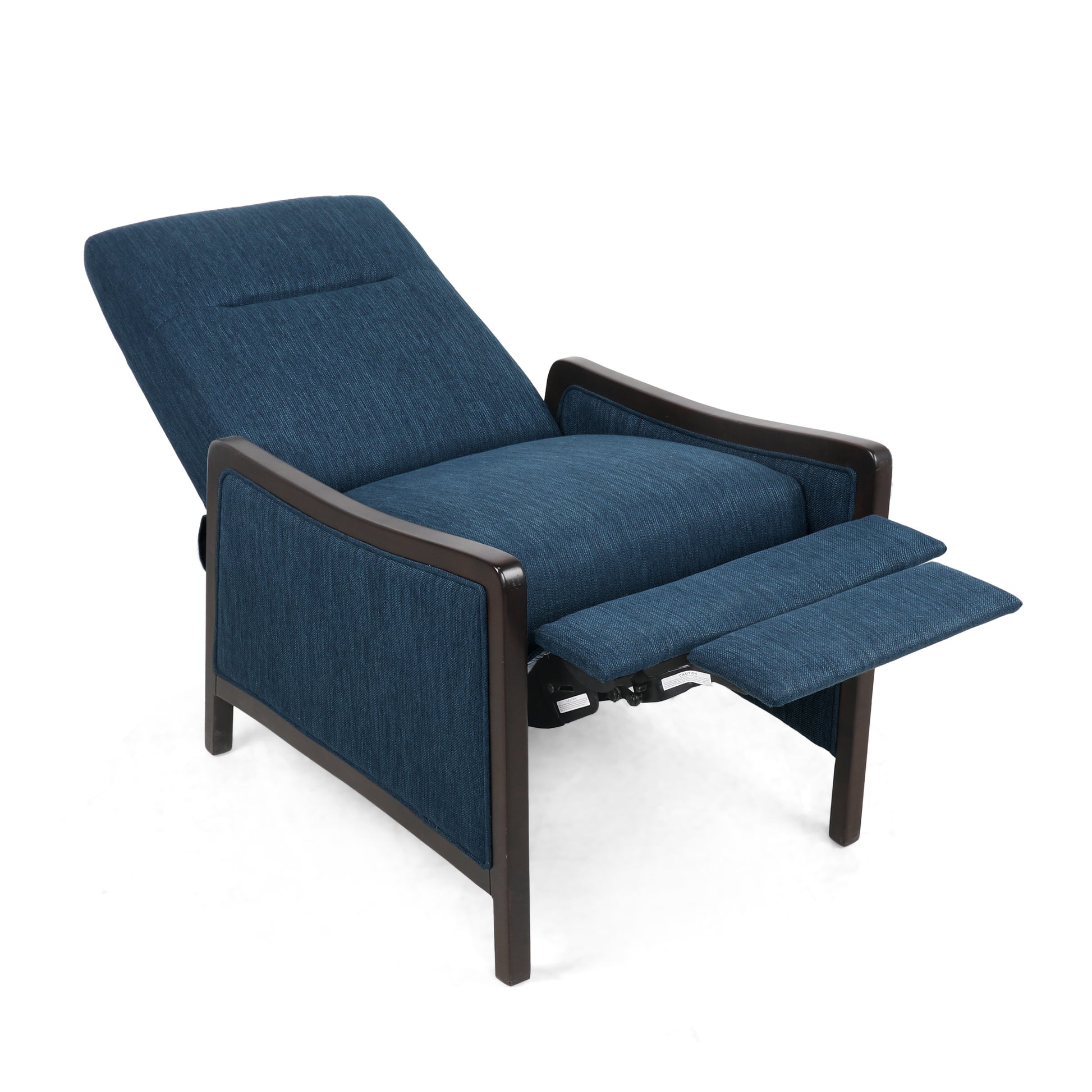 Recliner Chair Navy Blue Fabric