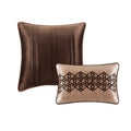 5 Piece Reversible Jacquard Bedspread Set Red King King Red Cotton