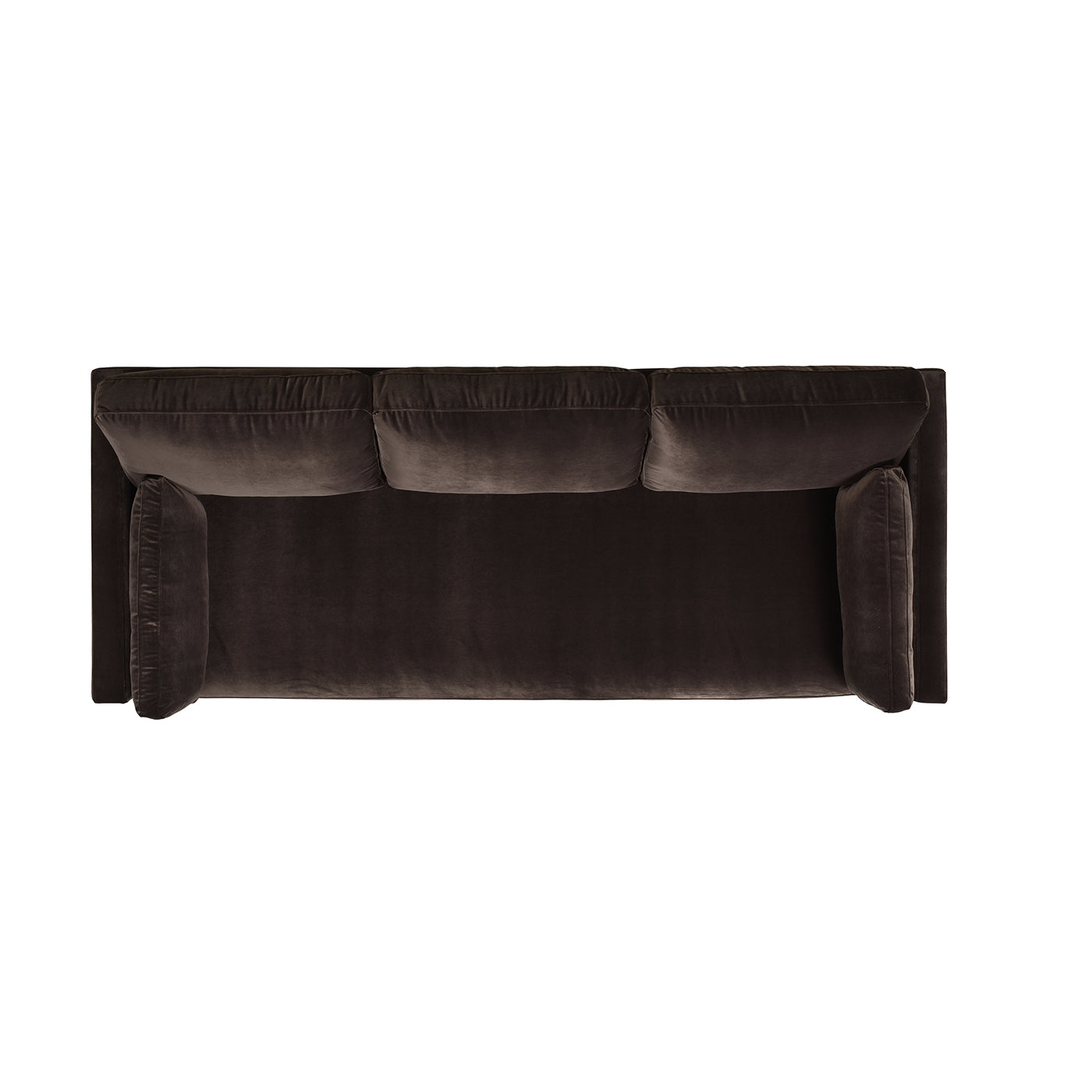 Knox 84" Modern Farmhouse Sofa, Deep Brown Performance Velvet Brown Wood Foam Velvet 3 Seat