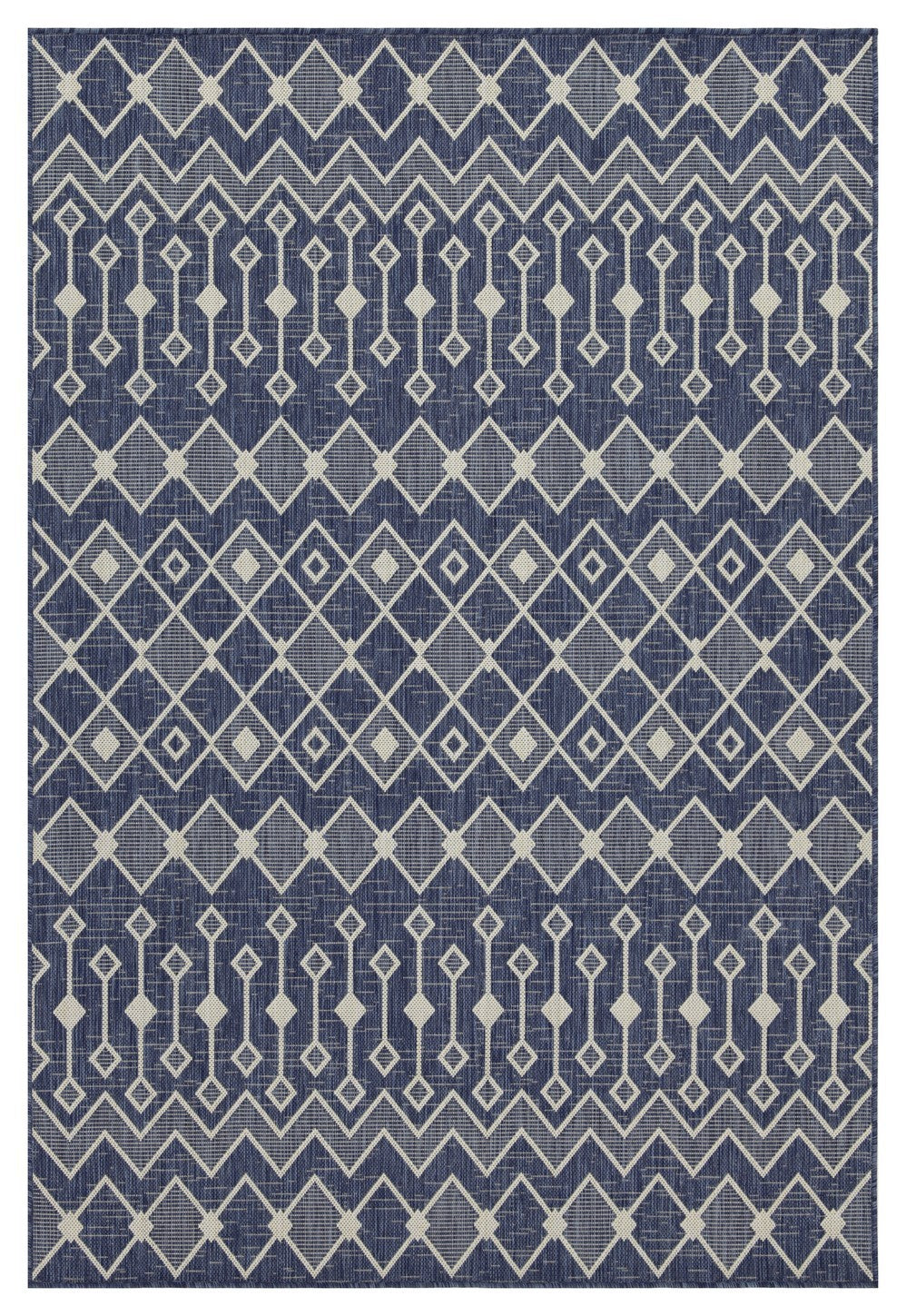 Sunshine Gc Har2019 Blue 5 Ft. 3 In. X 7 Ft. 3 In. Indoor Outdoor Area Rug Blue Polyester Polypropylene