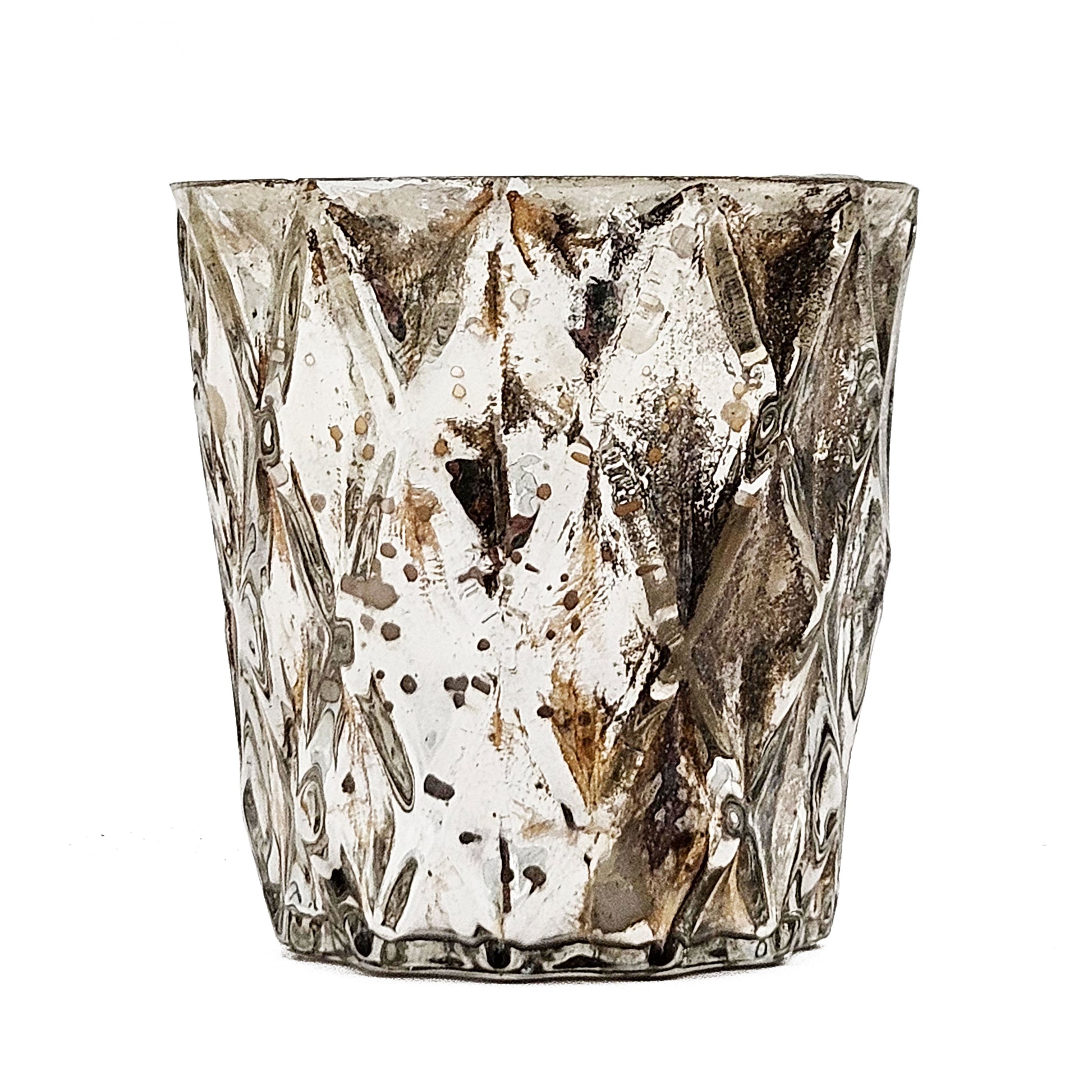 S 4 Scented Soy Wax Candle Silver Glass