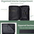 Luggage Sets 2 Piece, Hardshell Abs Lightweight And Expandable Only 28