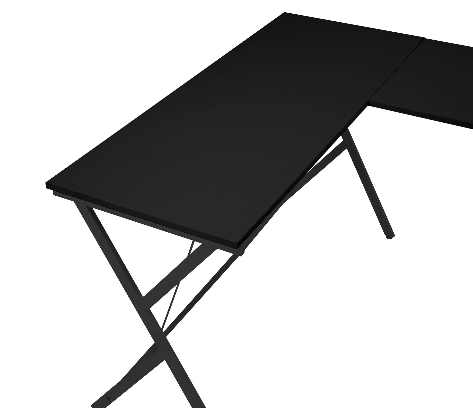 Dazenus Black Finish Computer Desk Black Metal,Synthetic Wood