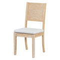 6 Piece Wood Dining Table Set With Storage Shelf And Curved Legs, Kitchen Table Set With Bench And 4 Removable Cushions Dining Chairs, Modern Style, Natural Beige Cushion Wood Dining Room Distressed Finish Rubberwood Rectangular Dining Table With Bench