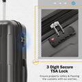 2 Piece Luggage Set With Bags Expanable Spinner Wheels Abs Lightweight Suitcase With Tsa Lock 20Inch 28Inch Dark Gray Abs