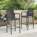 Littleton Barstool Brown Iron