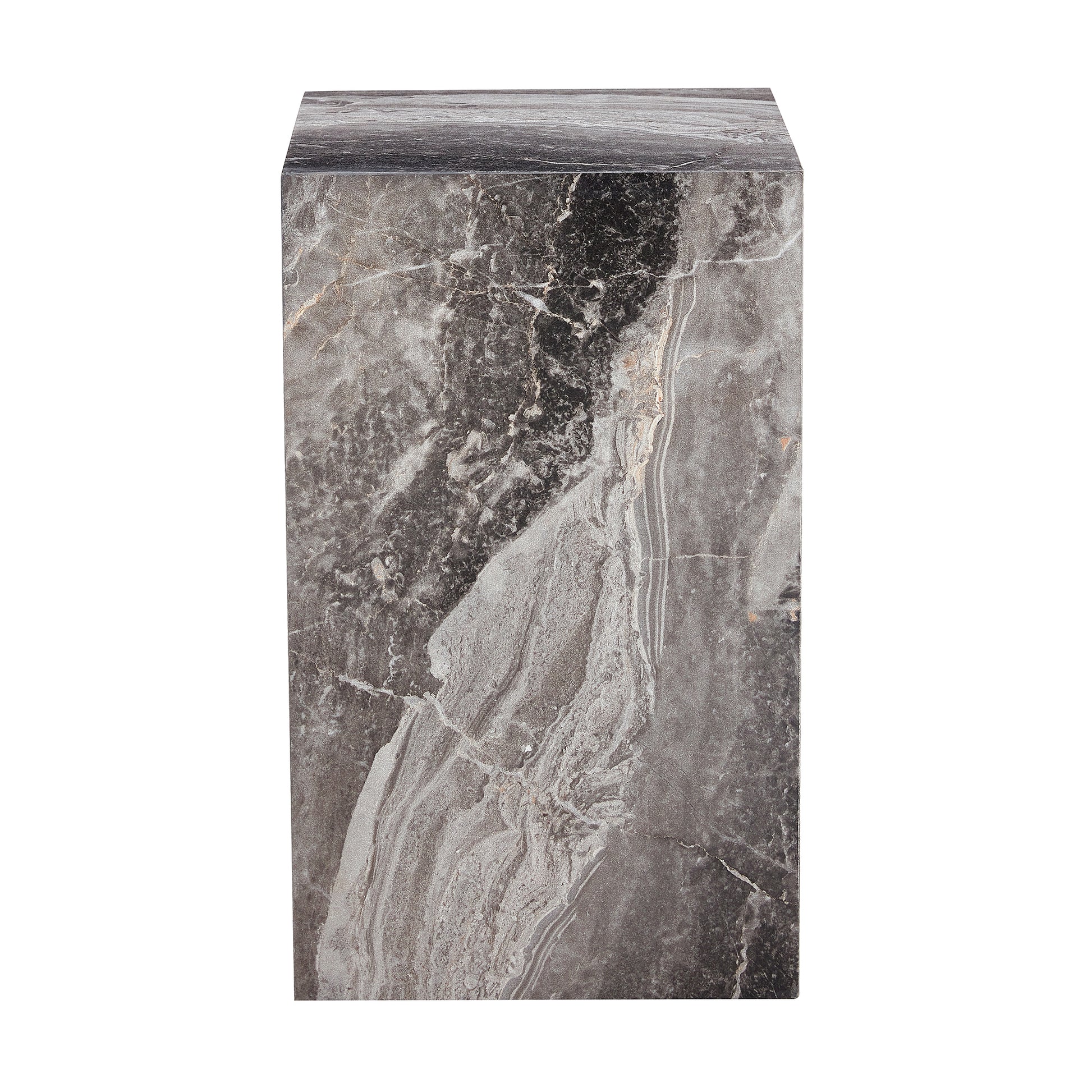 Elevate Your Living Space With This Modern Mdf Coffee Table, Which Showcases Gray Textured Patterns. It Is Characterized By Stylish Design. Grey Mdf
