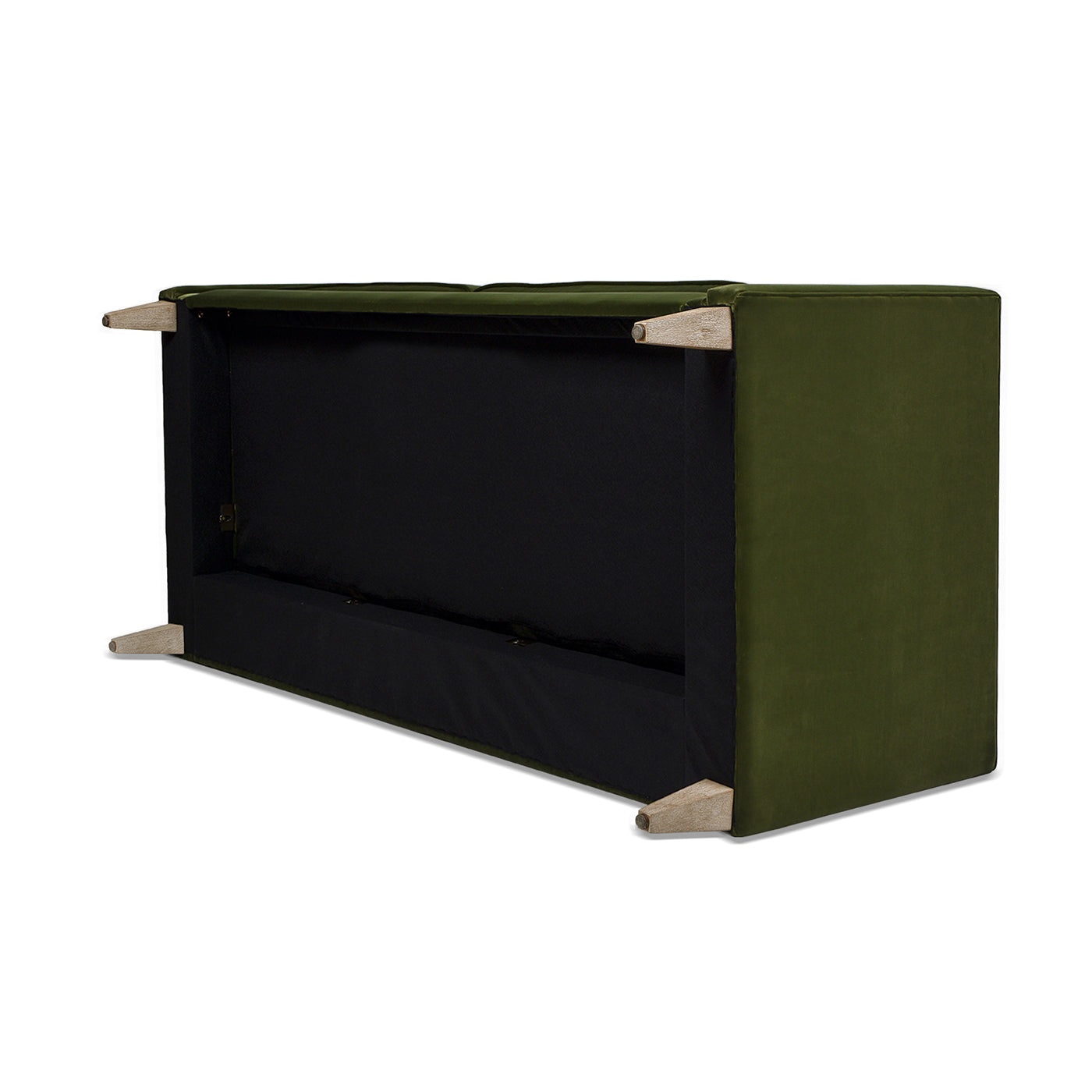 James 74" Modern Tuxedo Sofa, Olive Green Performance Velvet Olive Green Foam Velvet 2 Seat