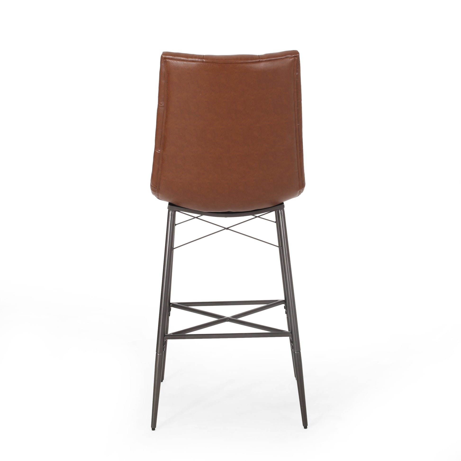 Bar Stool Light Brown Pu